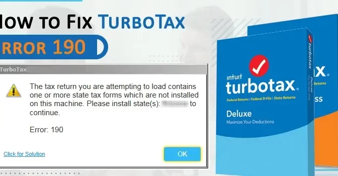 Top 4 Solutions to Fix TurboTax Error 190