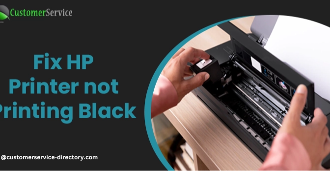 How to Fix HP Printer not Printing Black?