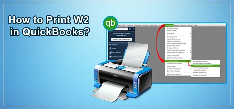 Print W2 in QuickBooks